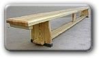 Gymnastic benches 4,00 x 0,25 x 0,30 m, wooden legs